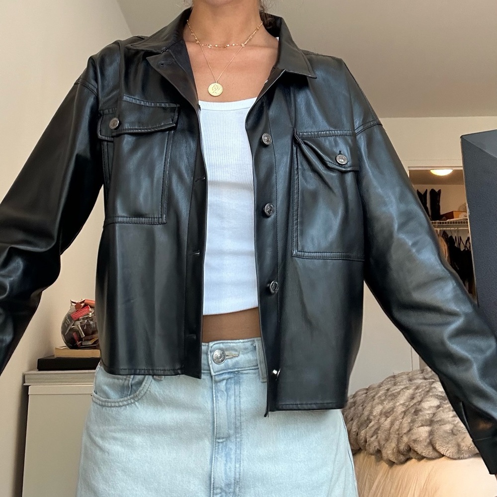 Light Weight Leather Jacket - image 5